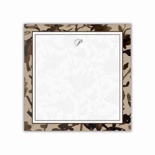 lauren 8x8" notepad (brown)
