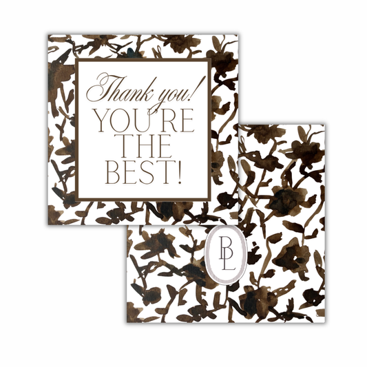 brown variety gift tags (set of 12)