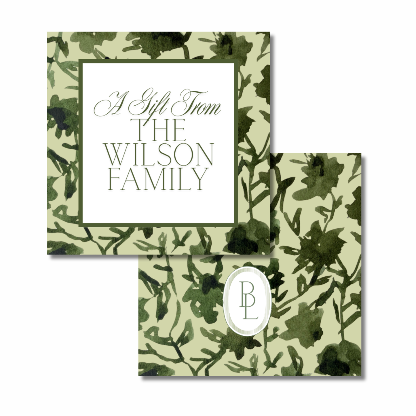 lauren gift tags (green)