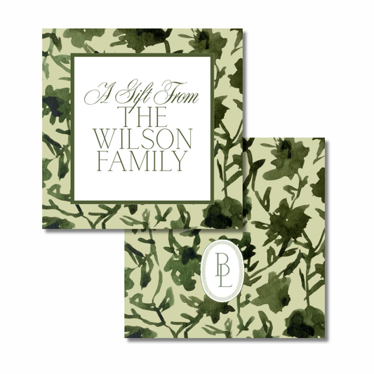 lauren gift tags (green)