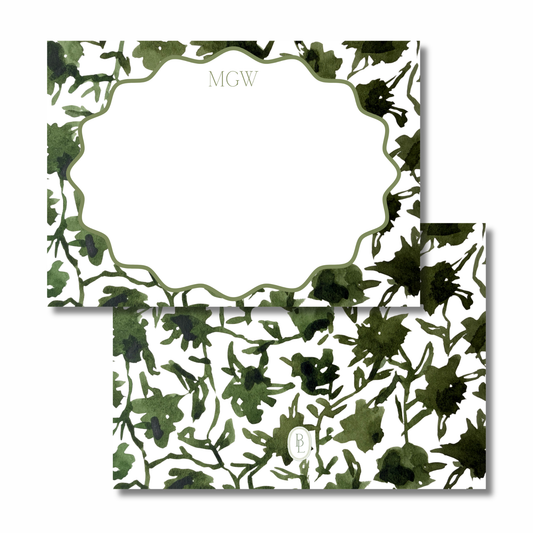 margot notecards (green)