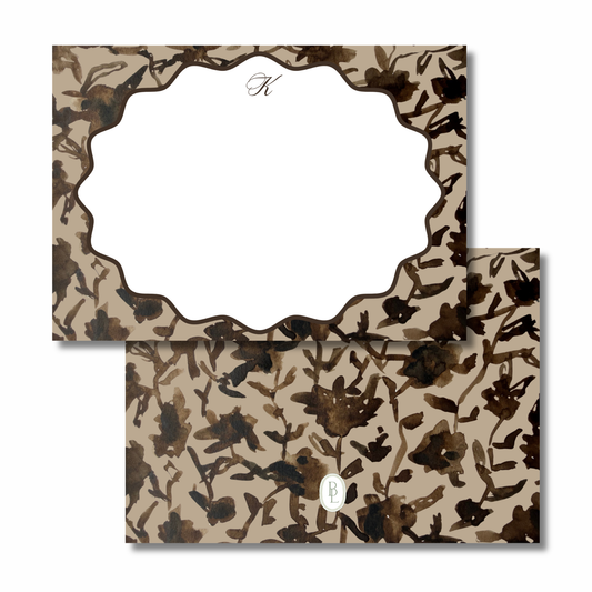 lauren notecards (brown)