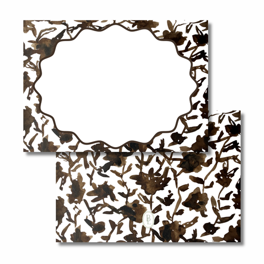 margot notecards (brown)