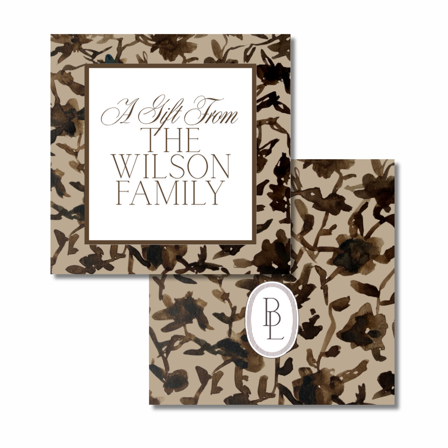 lauren gift tags (brown)