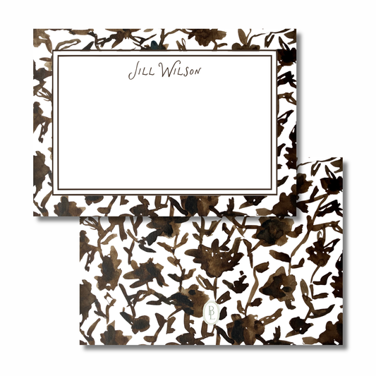 margot notecards (brown)
