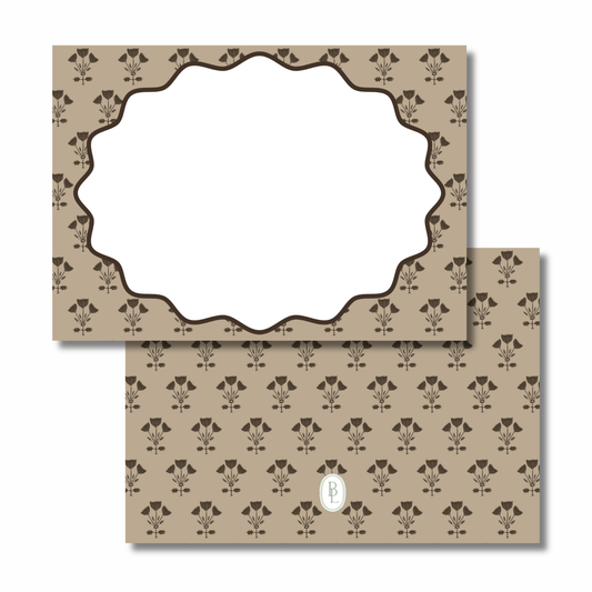 jenn notecards (brown)