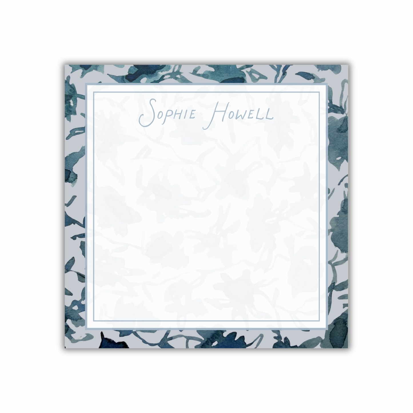 lauren 8x8" notepad (blue)