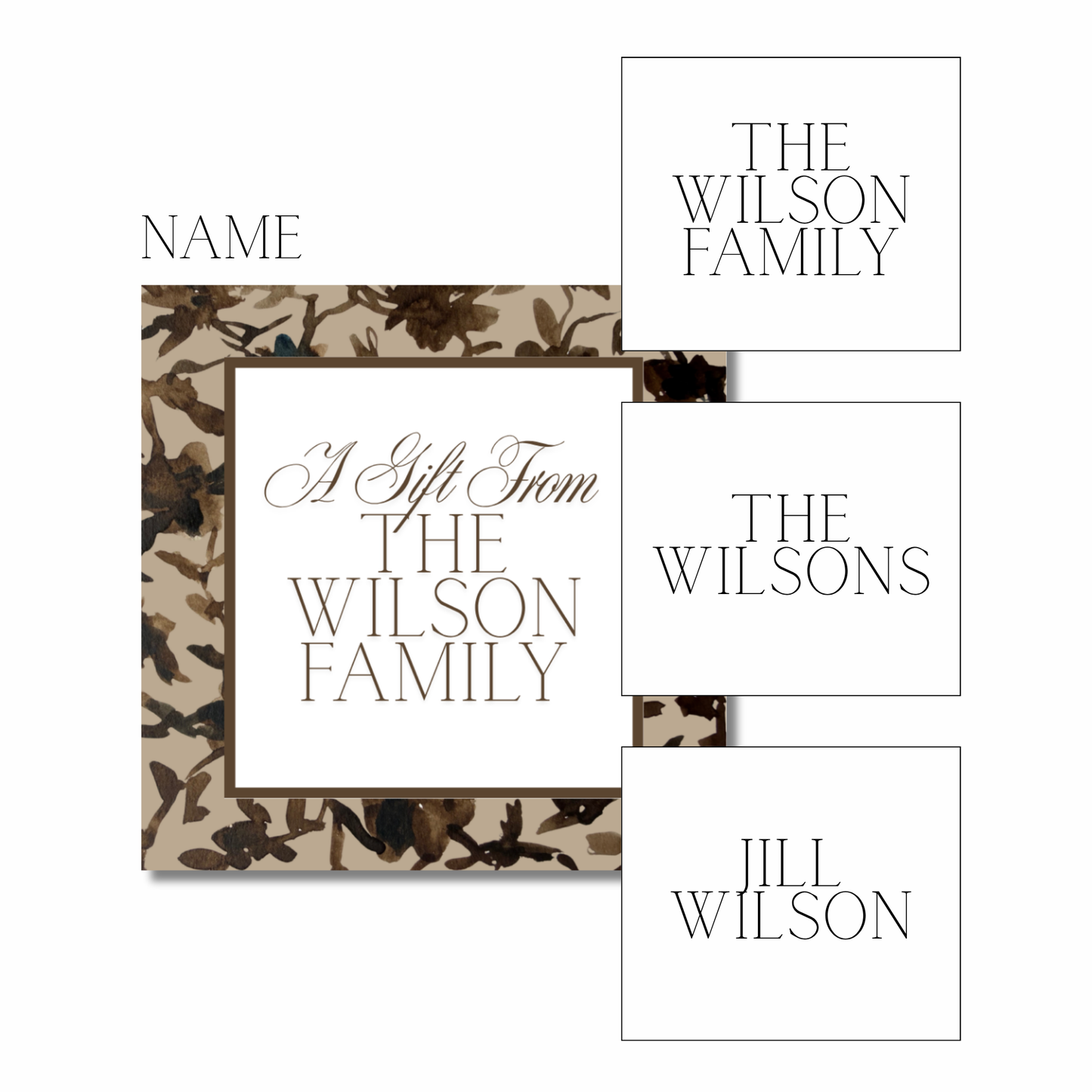 lauren gift tags (brown)