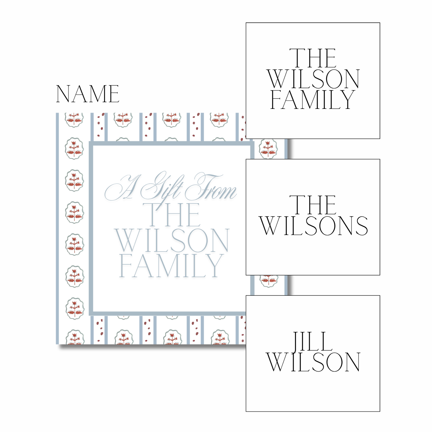 maggie stripe gift tags