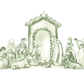 acrylic nativity scene
