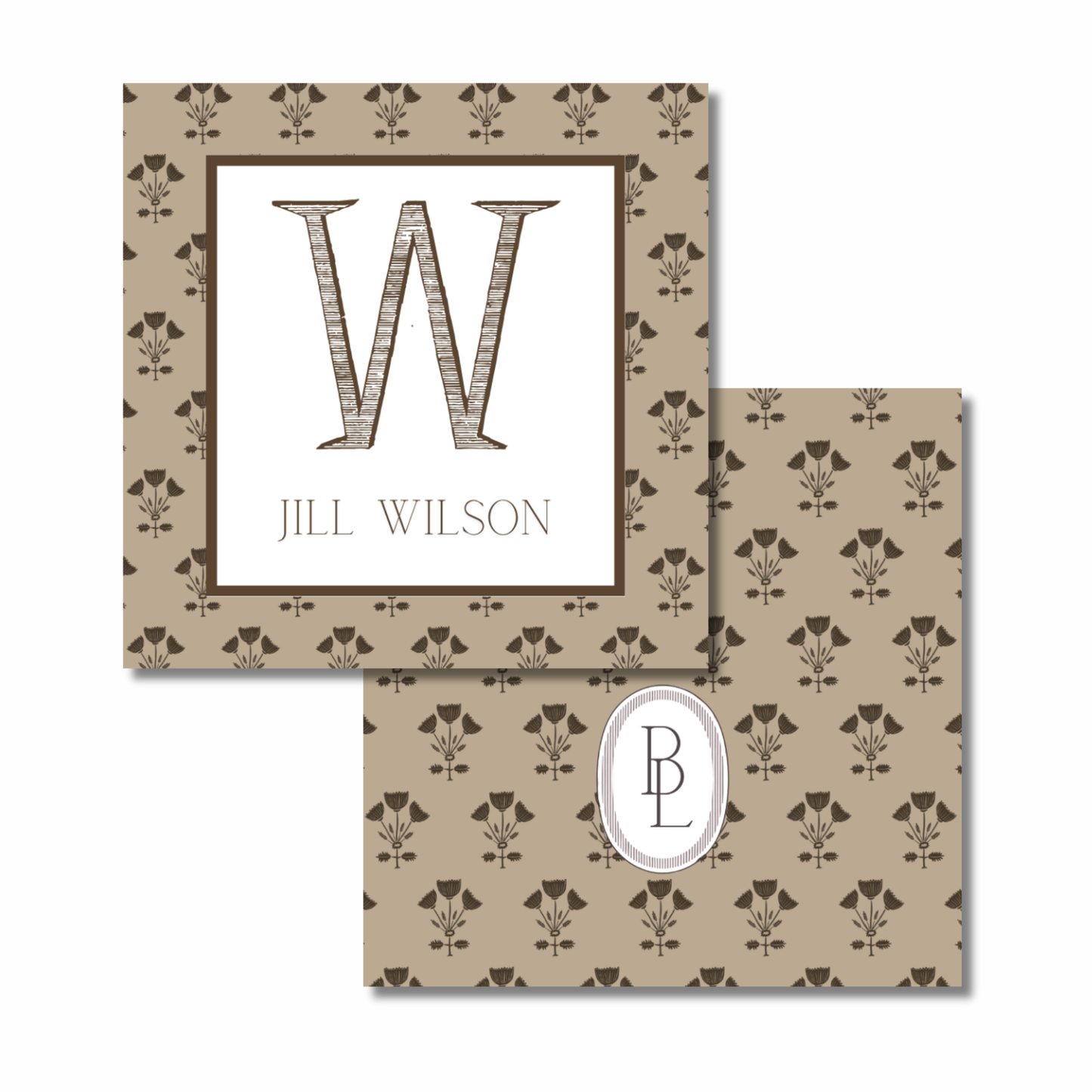 jenn gift tags (brown)