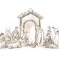 acrylic nativity scene