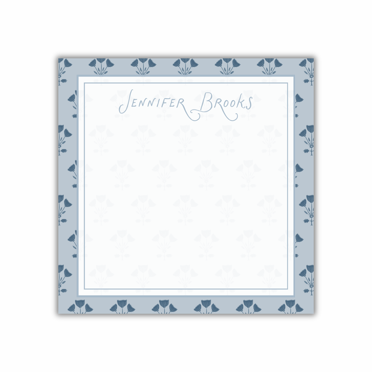 jenn 8x8" notepad (blue)