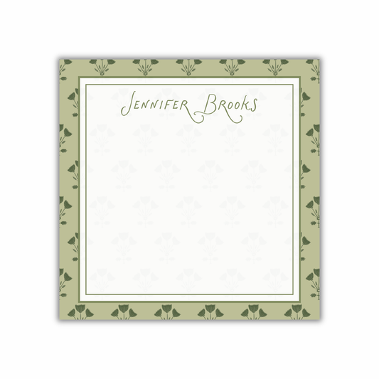 jenn 8x8" notepad (green)