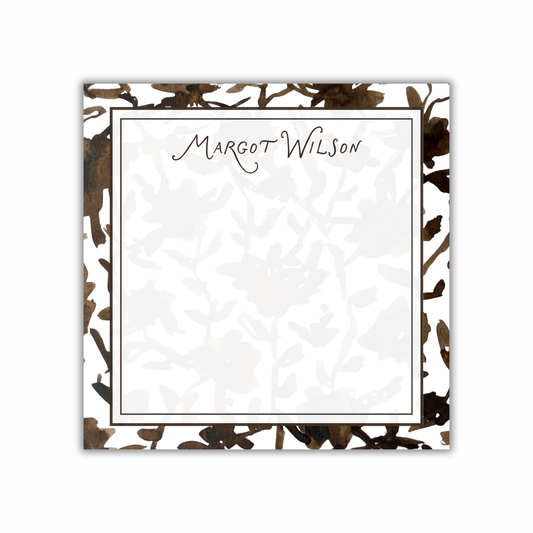 margot 8x8" notepad (brown)