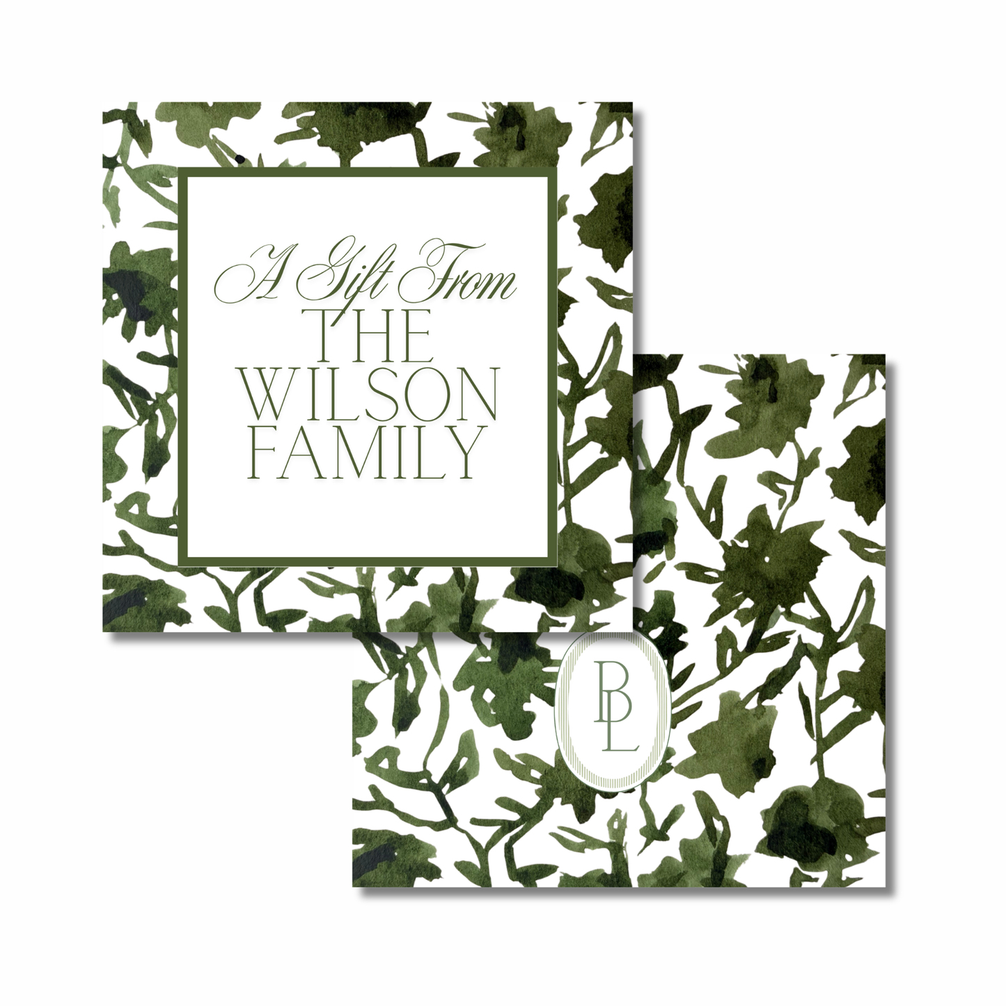 margot gift tags (green)